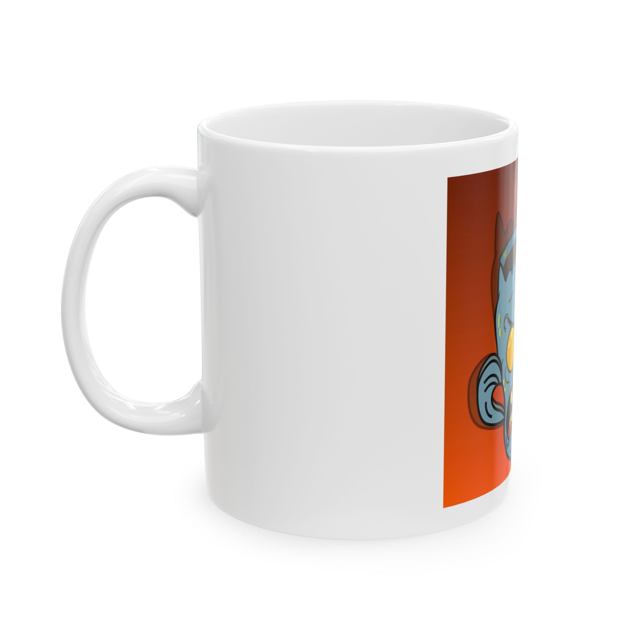 Angry Zombie Head Ceramic Mug — Horror Coffee Cup (11oz, 15oz)