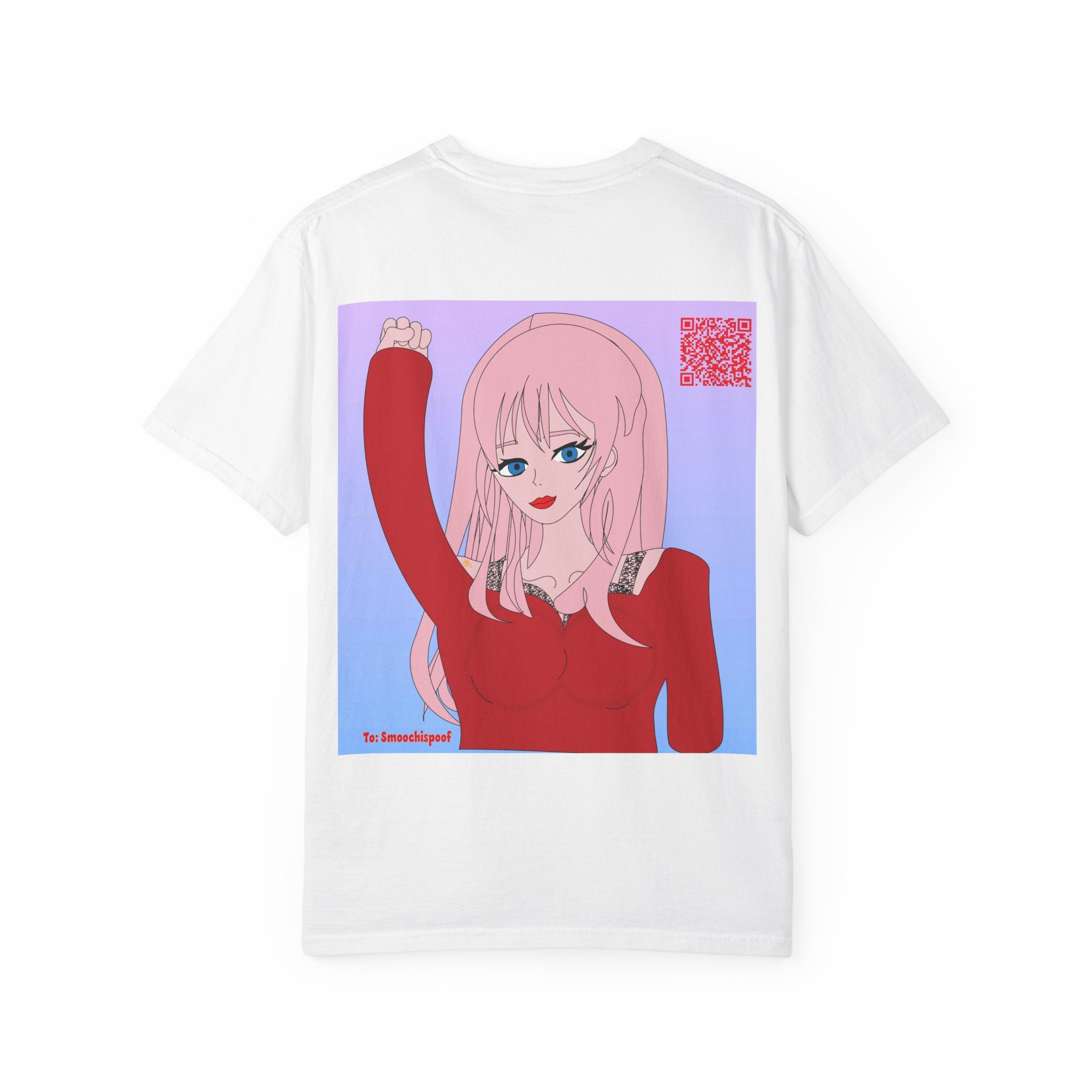 Anime Girl Graphic T-Shirt — Pink Hair Illustration Tee