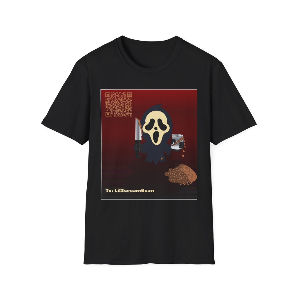 Scream Mask Graphic T‑Shirt — Horror Movie Knife Design