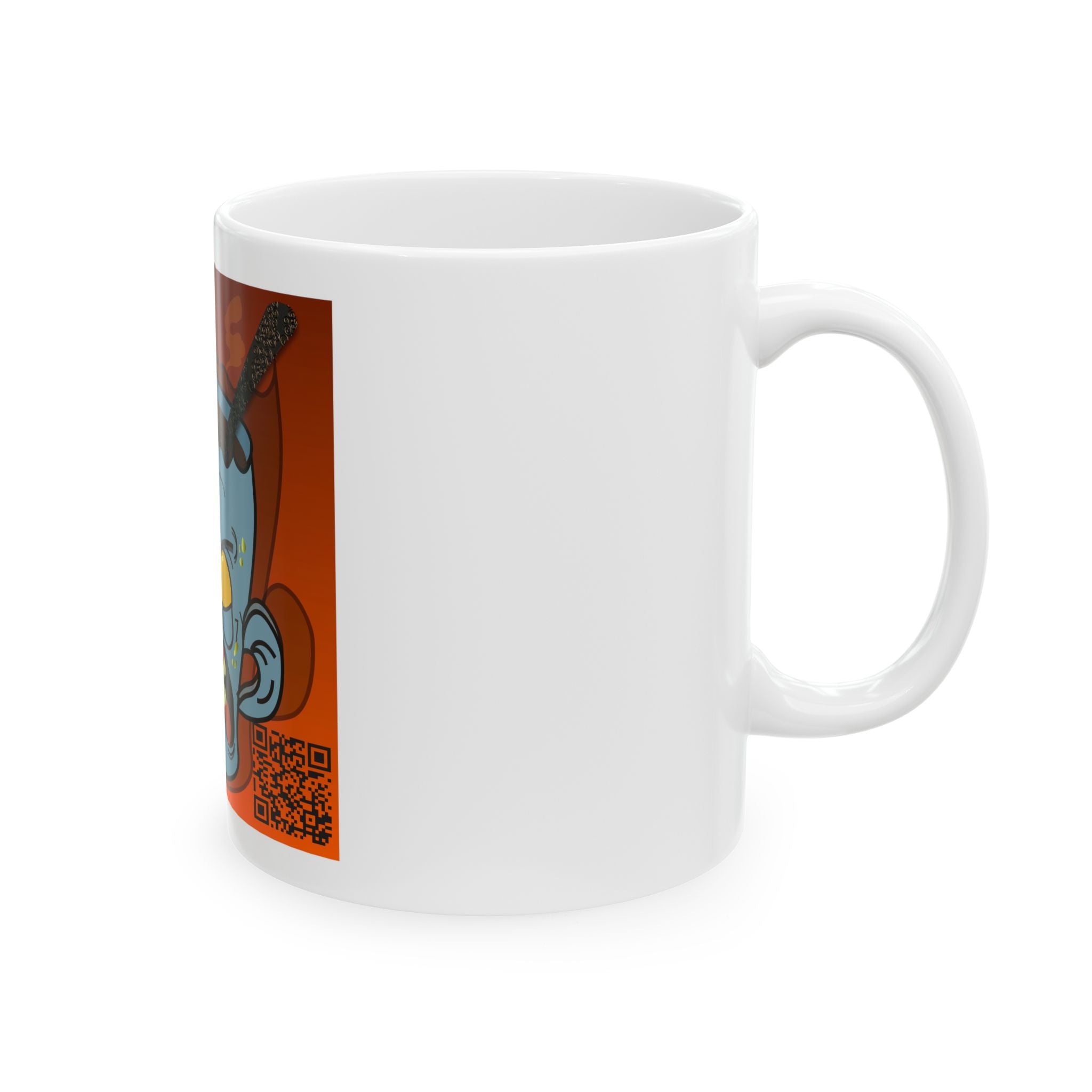 Angry Zombie Head Ceramic Mug — Horror Coffee Cup (11oz, 15oz)