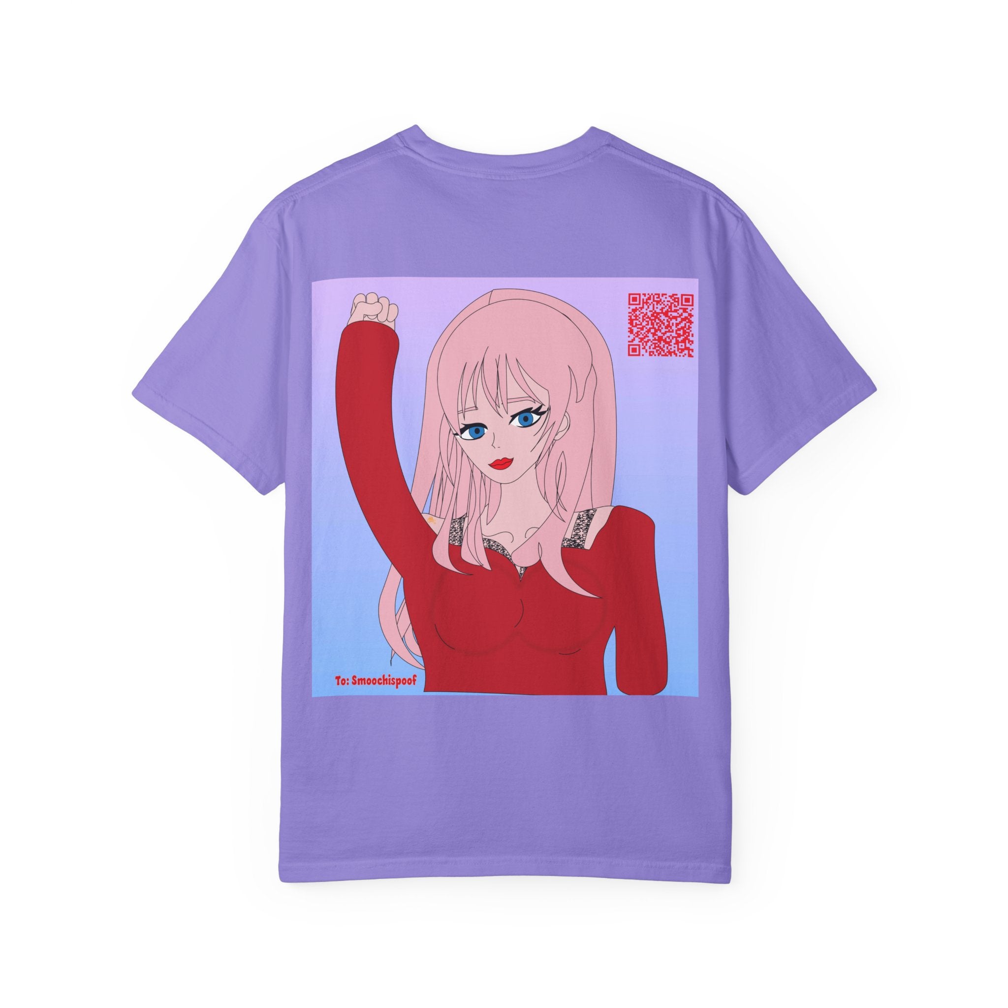Anime Girl Graphic T-Shirt — Pink Hair Illustration Tee