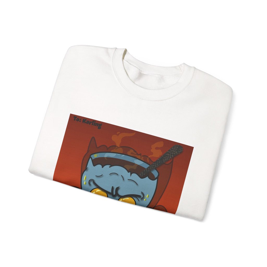 Demon Skull Crewneck Sweatshirt — Graphic Horror Art Pullover