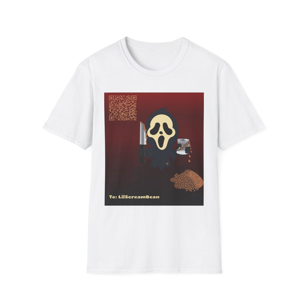Scream Mask Graphic T‑Shirt — Horror Movie Knife Design
